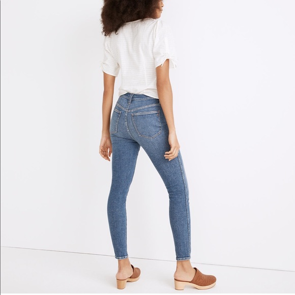NWT Madewell Tall 10" High-Rise Skinny Crop Jeans in Bradfield Wash - Picture 3 of 5